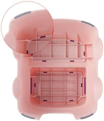 Tomaibaby 2-stupňová stolička pre deti, Ružová plastová protišmyková stolička na tréning na nočník v kúpeľni alebo na šliapanie do kuchyne