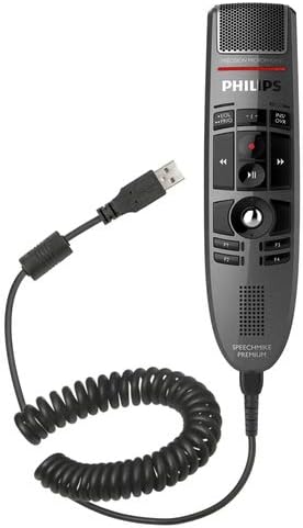 YBS Philips LFH3500-CC SpeechMike Premium USB presný mikrofón s USB Stočeným káblom-ovládanie tlačidlom
