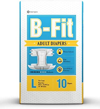 B-Fit Economy Plienky Pre Dospelých / Inkontinenčná Ochranná Plienka / Maximálna Savosť / 1 Balenie Obsahuje
