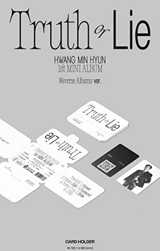 Nu ' est Hwang Minhyun Pravda alebo lož 1. Mini Album weverse album Platforma verzia držiteľ karty + QR card + Photocard + sledovanie zapečatené