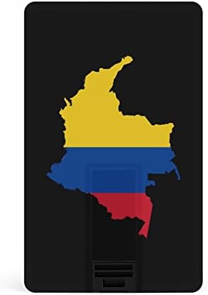 Vlajka mapa Kolumbia kreditnej karty USB Flash disky personalizované Memory Stick Key firemné darčeky a propagačné