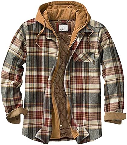 2022 zimná Pánska hrubá flanelová košeľová bunda s podšívkou Sherpa, kartáčovaná károvaná flanelová bunda s dlhým