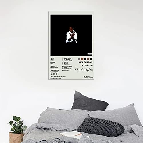 WEERSHUN Ken Carson plagát Xtended Music Album plagáty Canvas Wall Art Picture Print pre obývaciu izbu Spálňa
