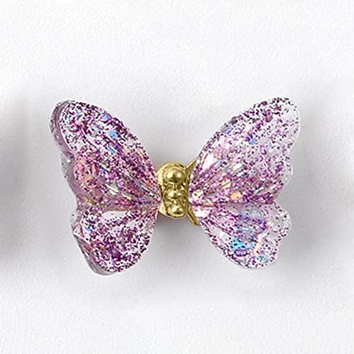 Jemné krásne profesionálne 3D živice Butterfly telefón prípad nechty dekorácie živé farby Nail Art šperky manikúra