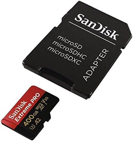 SanDisk 400GB Micro SDXC Extreme Pro Pamäťová karta pracuje s GoPro Hero 7 Čierna, Strieborná, Hero7 Biela UHS-I