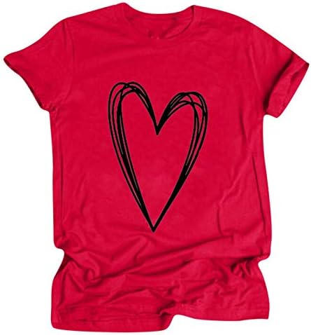 Jarné Blúzky pre ženy 2023 vzorované vrecovité Plážové denné základné tričká s krátkym rukávom s výstrihom do