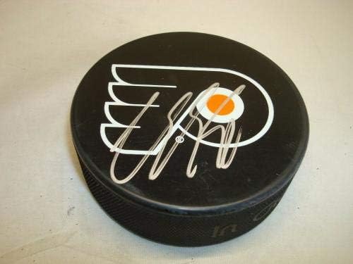 Claude Giroux podpísal hokejový puk Philadelphia Flyers podpísaný PSA / DNA COA 1B-podpísané puky NHL