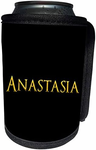 3drose Anastasia populárne dievčenské meno v USA. Žltá. - Môže Chladnejšie Balenie Fľaše